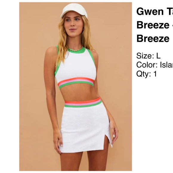 Beach Riot Tops - Gwen Table Top Island Breeze - L / Island Breeze